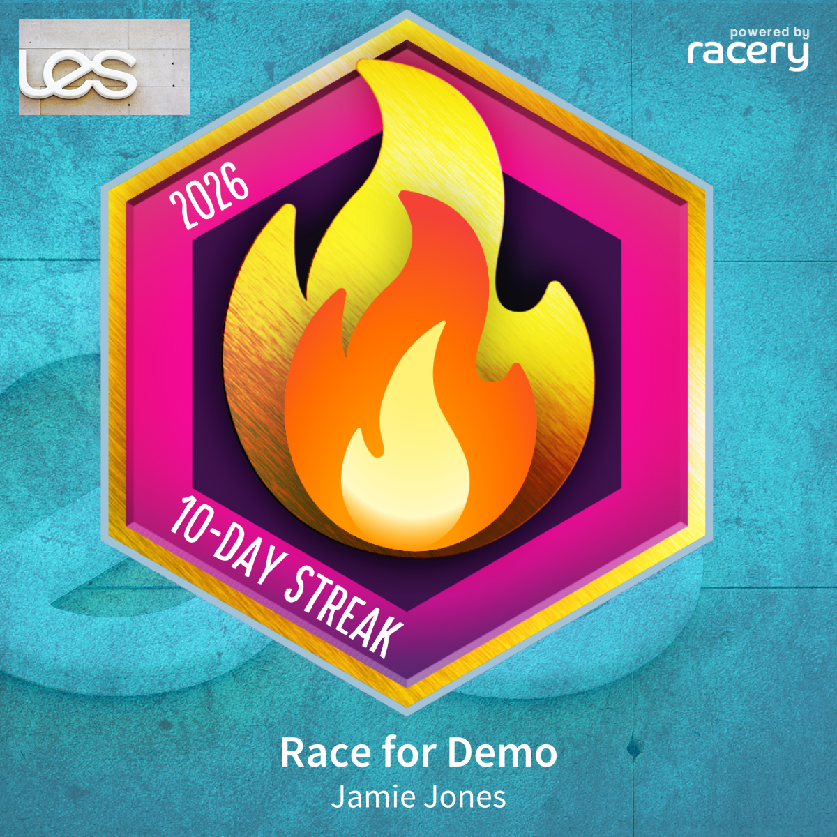 Gold streak badge